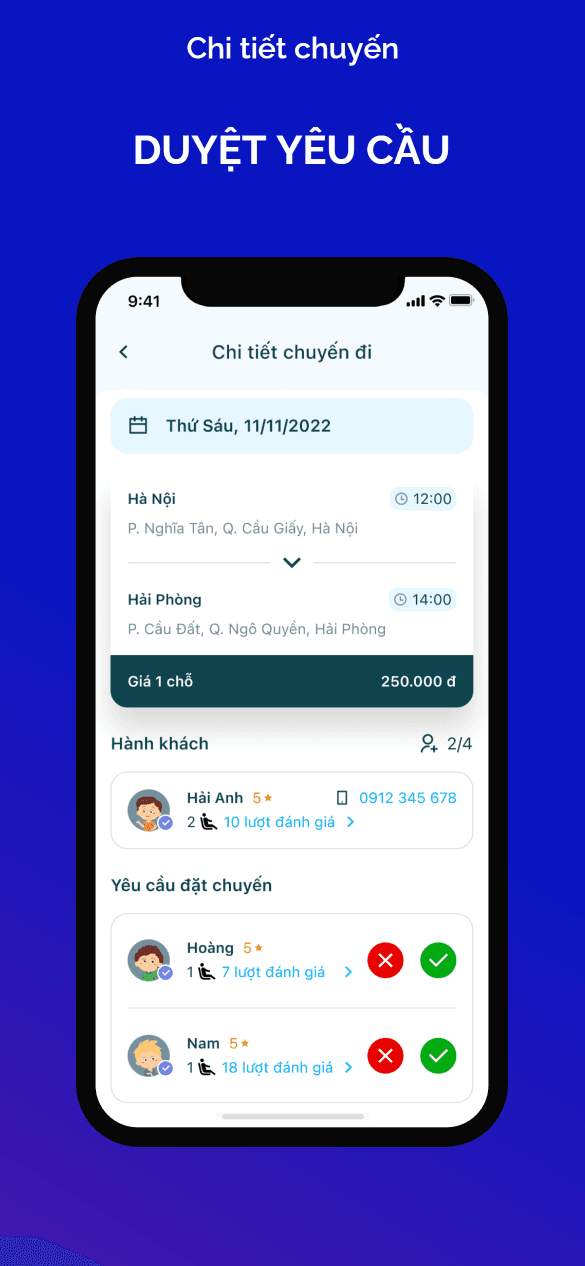 Duyệt yêu cầu